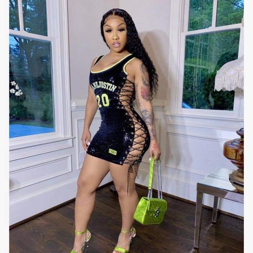 shane justin jersey dress
